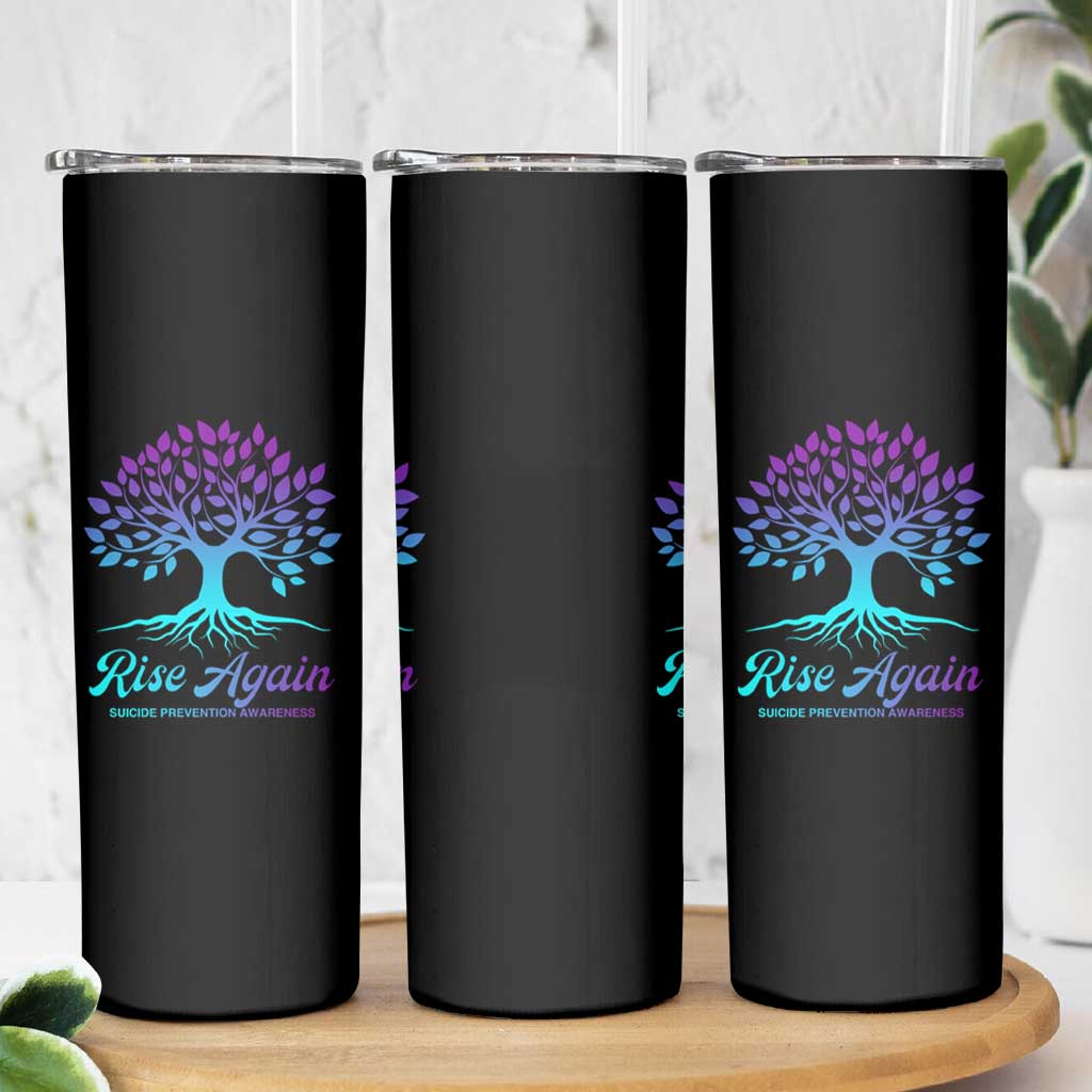 Suicide Prevention Rise Again Skinny Tumbler