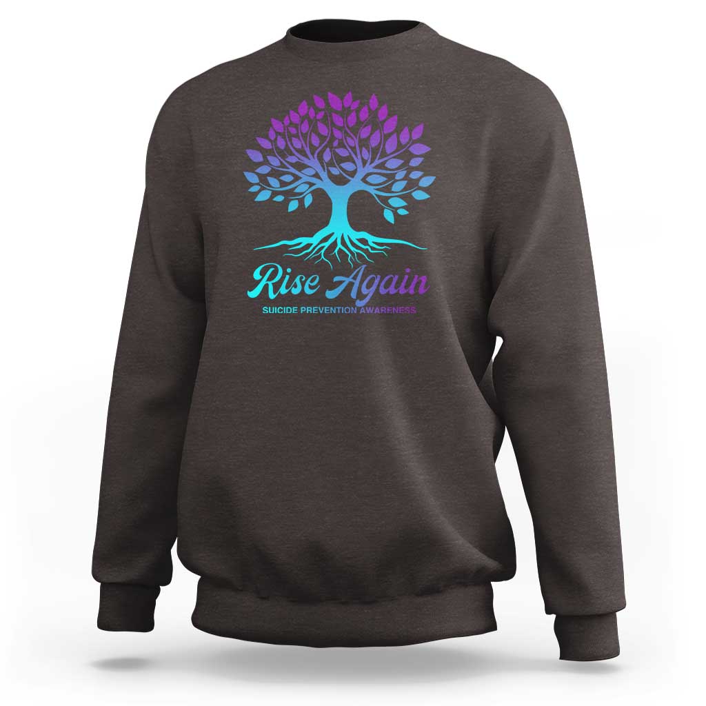 Suicide Prevention Rise Again Sweatshirt - Wonder Print Shop