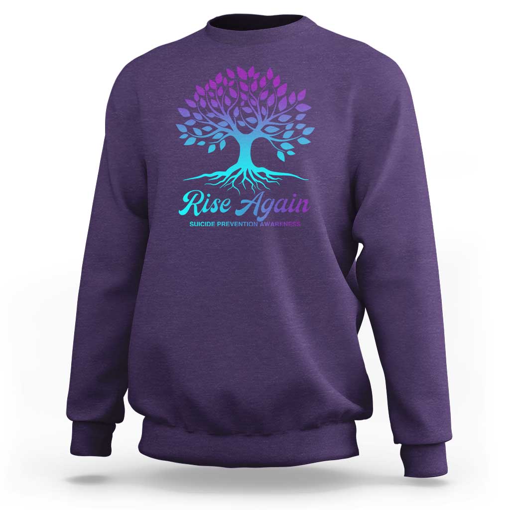 Suicide Prevention Rise Again Sweatshirt - Wonder Print Shop