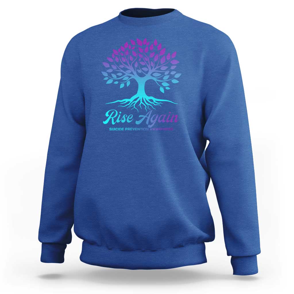 Suicide Prevention Rise Again Sweatshirt - Wonder Print Shop
