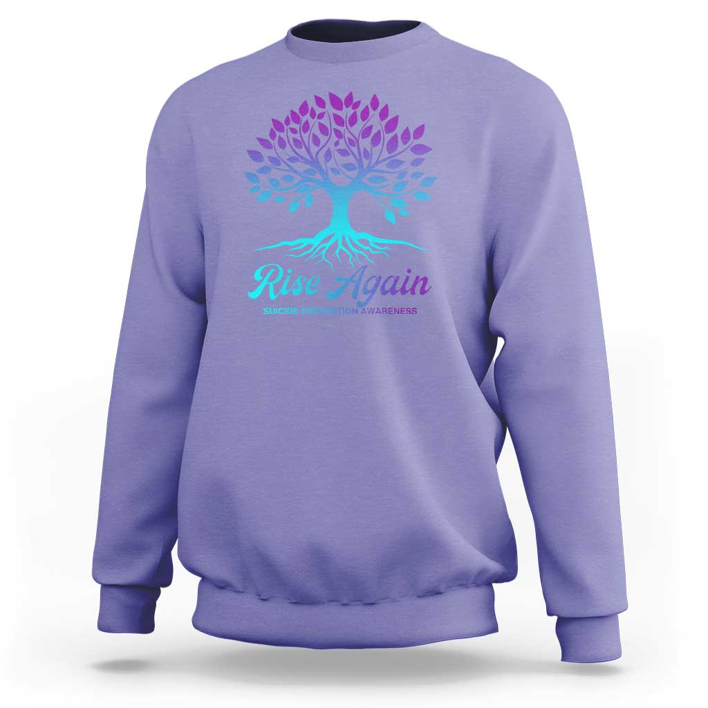 Suicide Prevention Rise Again Sweatshirt - Wonder Print Shop