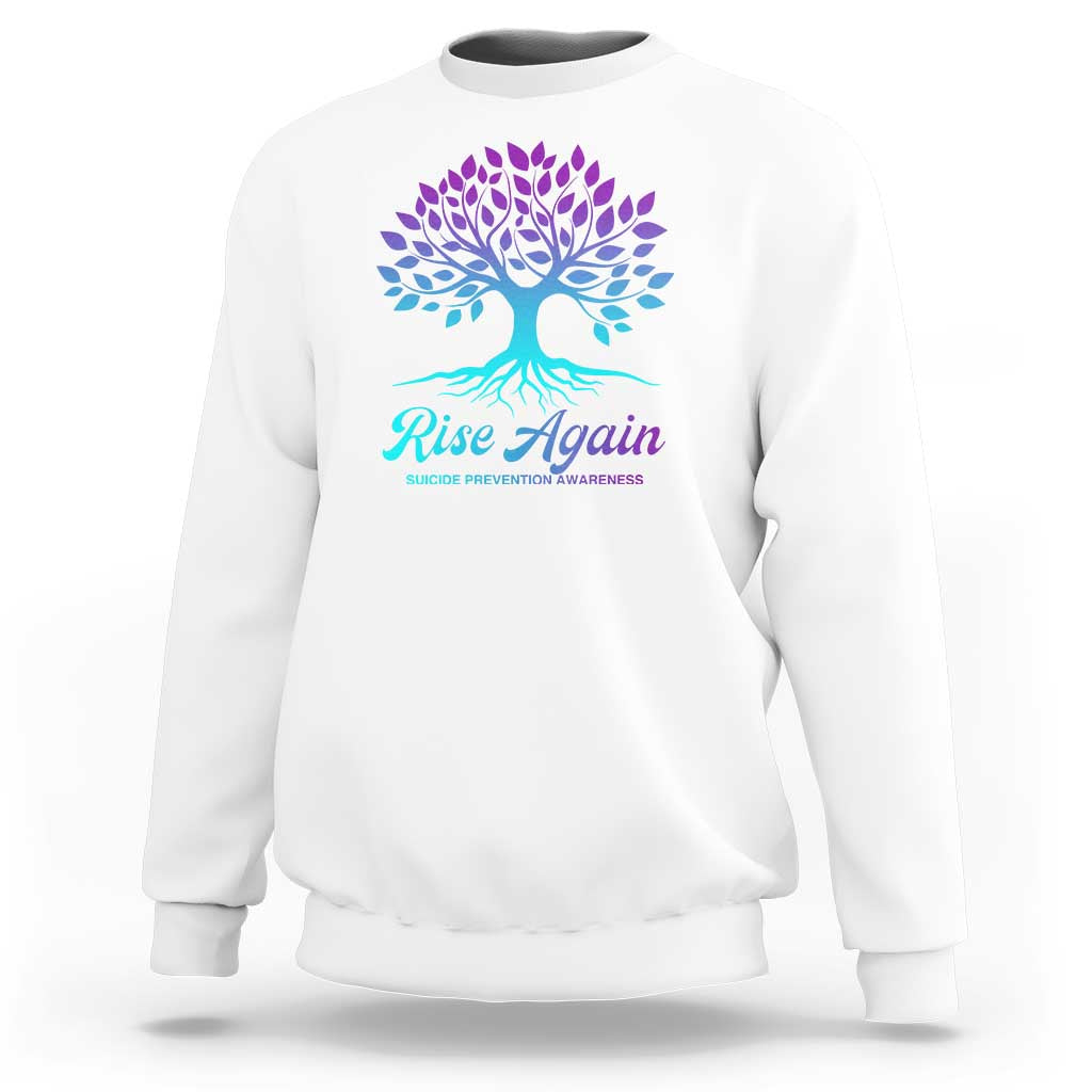Suicide Prevention Rise Again Sweatshirt - Wonder Print Shop