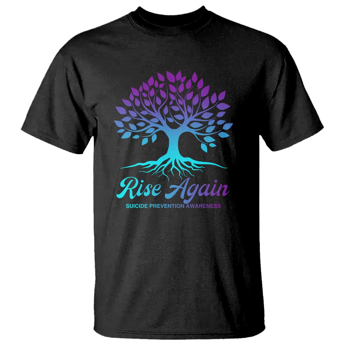 Suicide Prevention Rise Again T Shirt - Wonder Print Shop