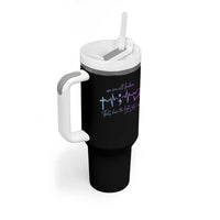 We Are All Broken Suicide Prevention Tumbler With Handle That's How The Light Gets In