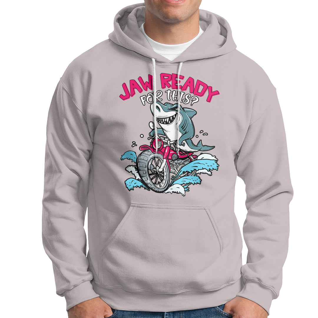 Shark Lover Hoodie Jaw Ready For This Riding Motorbike - Wonder Print Shop