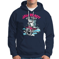 Shark Lover Hoodie Jaw Ready For This Riding Motorbike - Wonder Print Shop