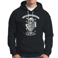 Book Lover Hoodie One More Chapter Bookaholic Skeleton - Wonder Print Shop