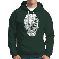 Cat Lover Hoodie Cats Skull Skeleton Cute And Scary - Wonder Print Shop