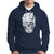 Cat Lover Hoodie Cats Skull Skeleton Cute And Scary - Wonder Print Shop