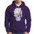 Cat Lover Hoodie Cats Skull Skeleton Cute And Scary - Wonder Print Shop