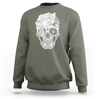 Cat Lover Sweatshirt Cats Skull Skeleton Cute And Scary - Wonder Print Shop