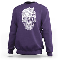 Cat Lover Sweatshirt Cats Skull Skeleton Cute And Scary - Wonder Print Shop