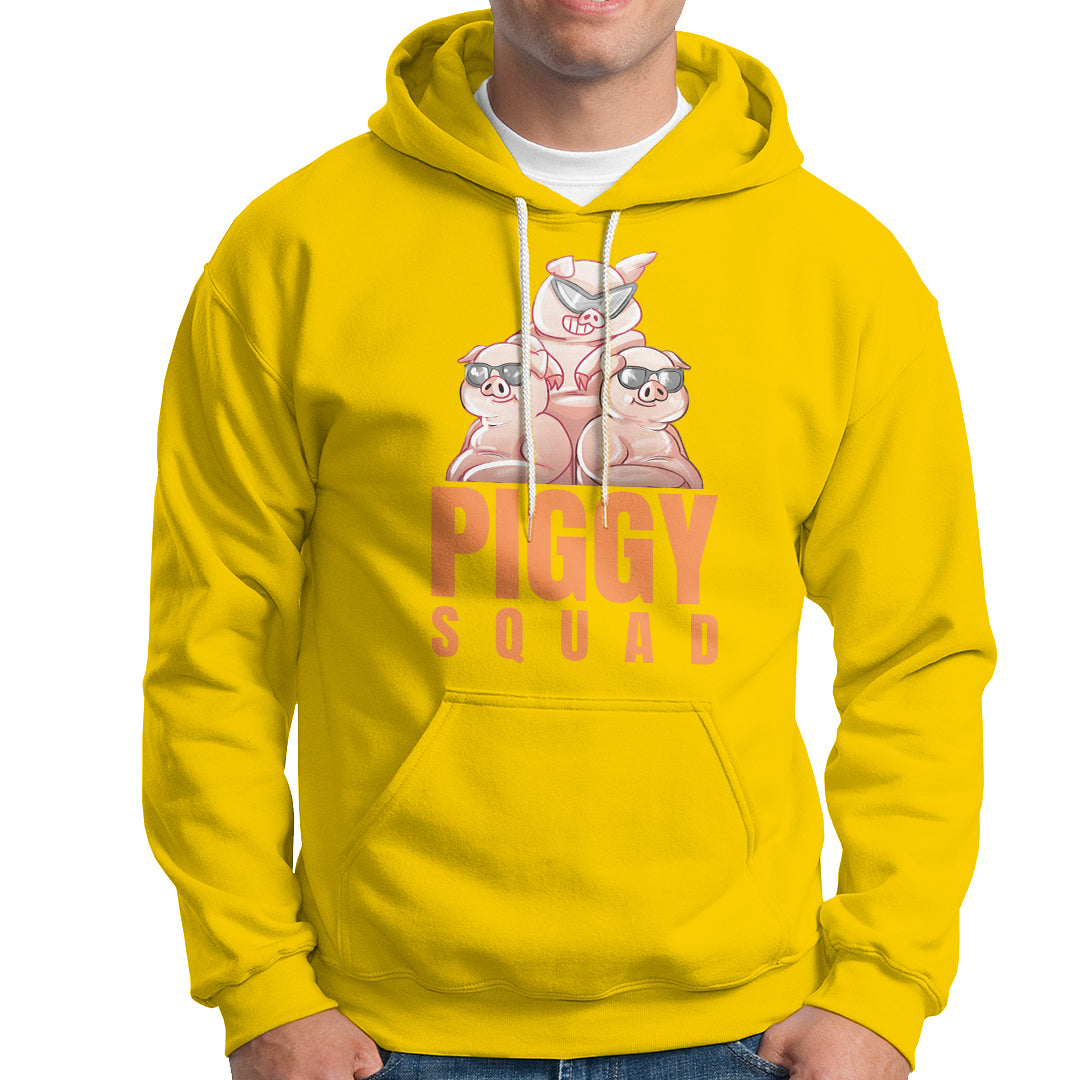 Pig Lover Hoodie Cool Piggy Squad - Wonder Print Shop