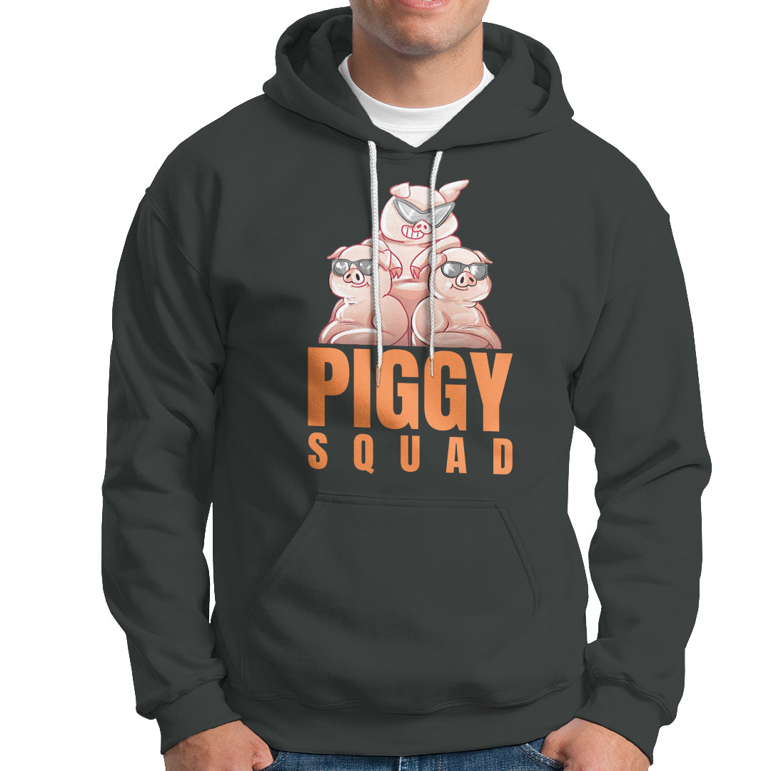 Pig Lover Hoodie Cool Piggy Squad - Wonder Print Shop