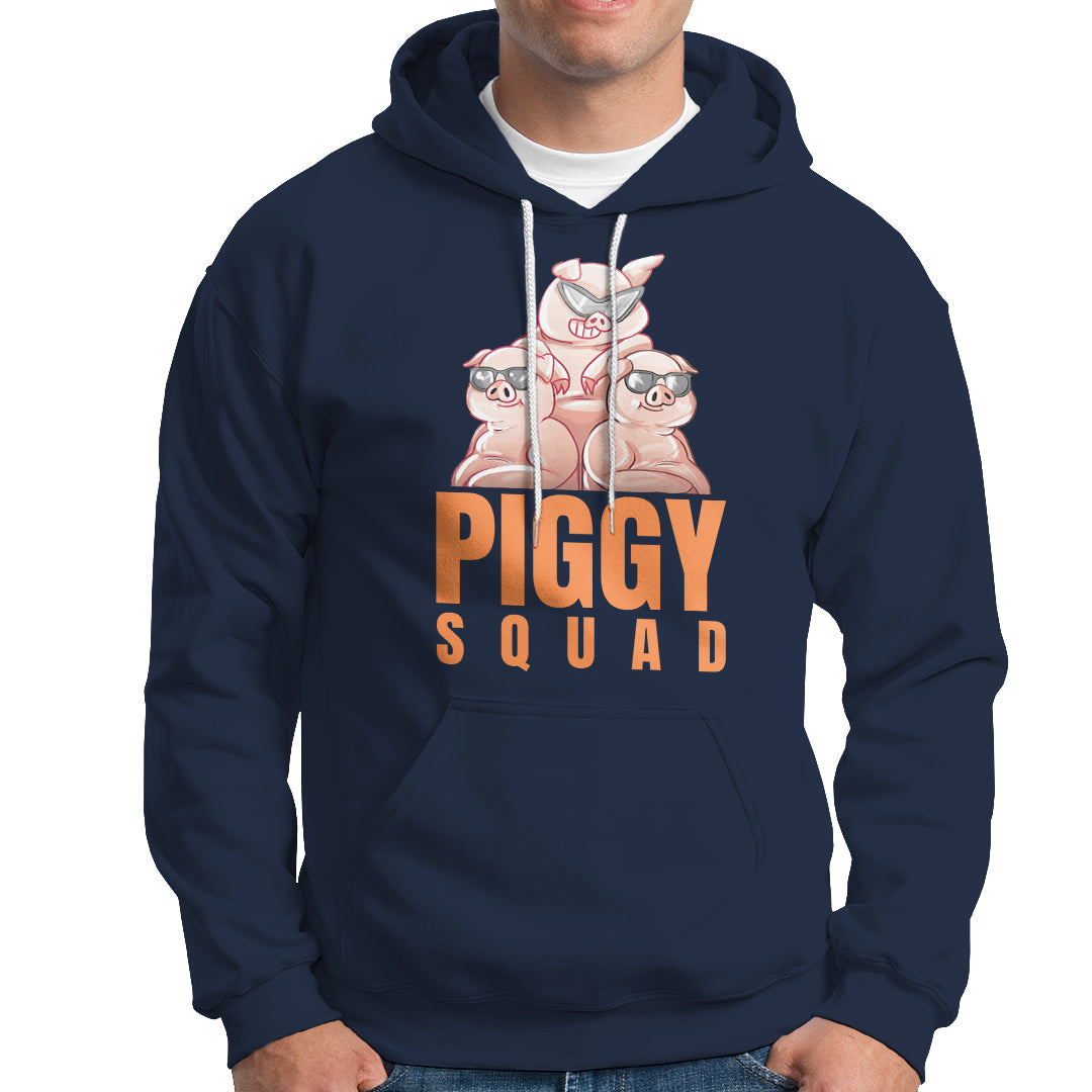 Pig Lover Hoodie Cool Piggy Squad - Wonder Print Shop