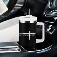 Funny Christian Tumbler With Handle I Can't But I Know A Guy Jesus