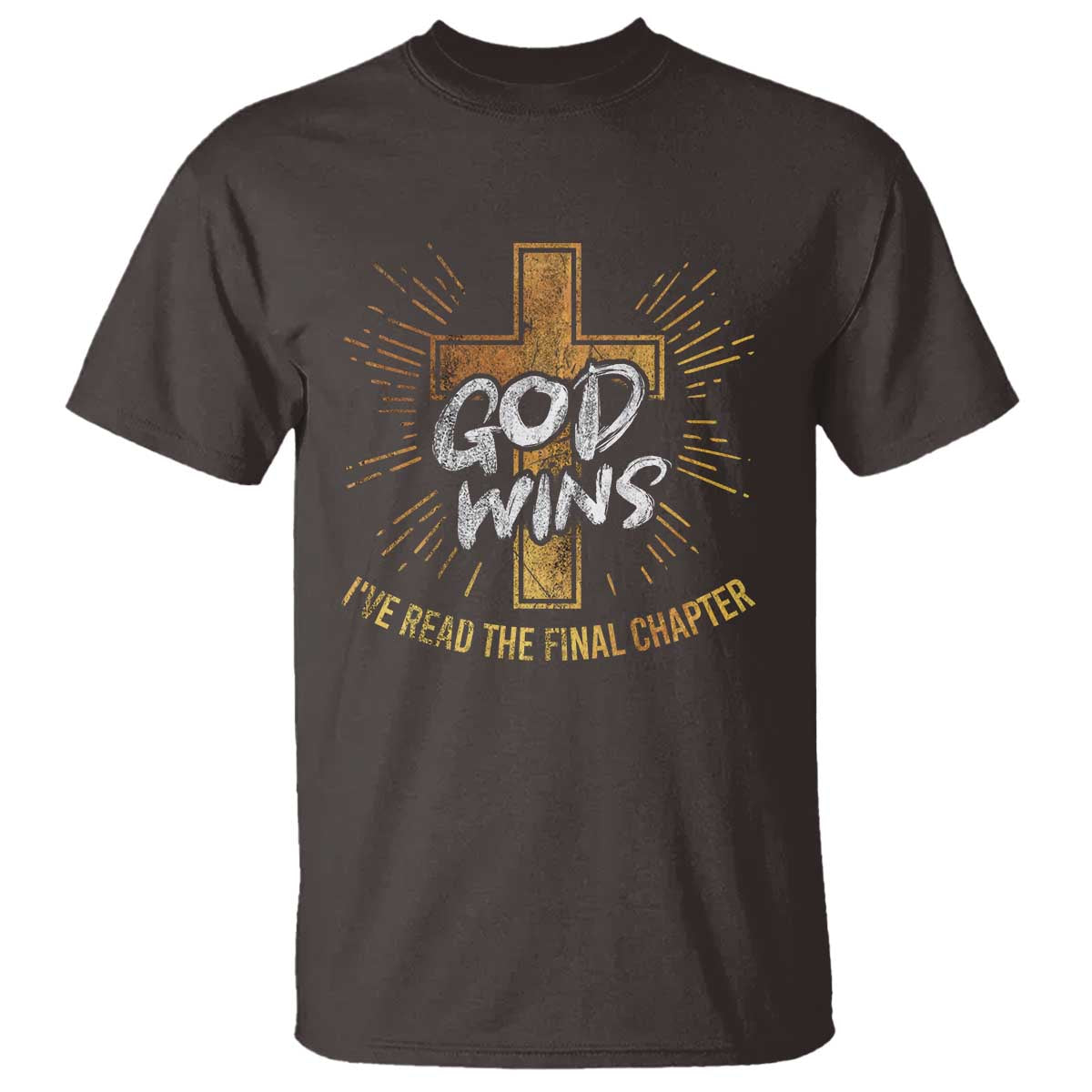 Funny Christian T Shirt I've Read the Final Chapter God Wins - Wonder Print Shop
