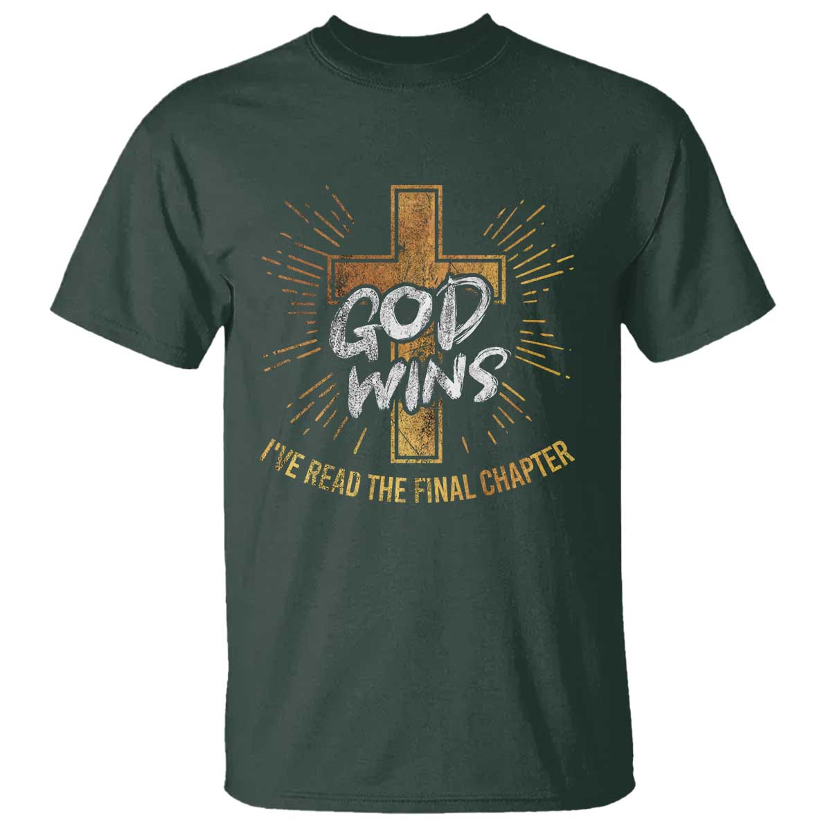 Funny Christian T Shirt I've Read the Final Chapter God Wins - Wonder Print Shop