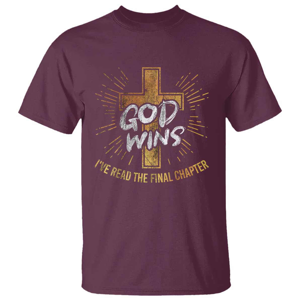 Funny Christian T Shirt I've Read the Final Chapter God Wins - Wonder Print Shop