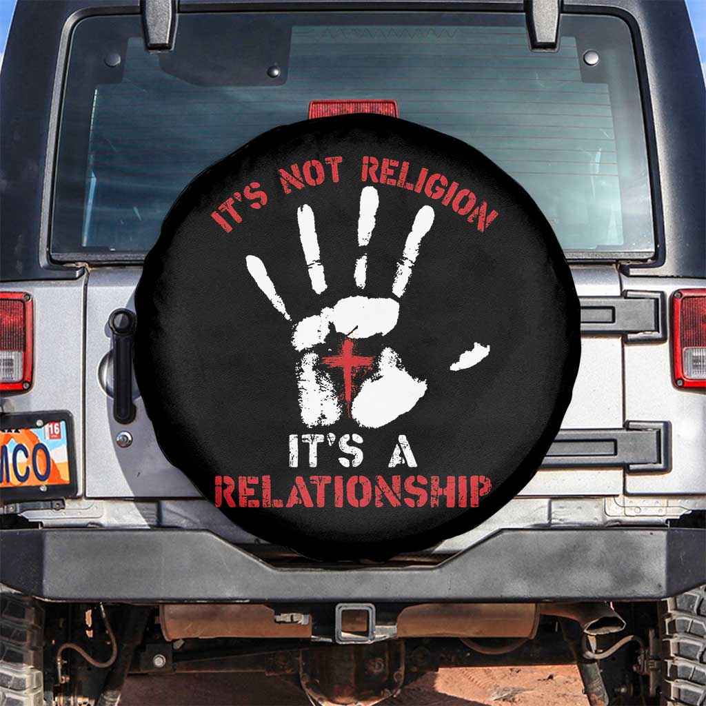 Christian Spare Tire Cover It's Not Religion It's A Relationship