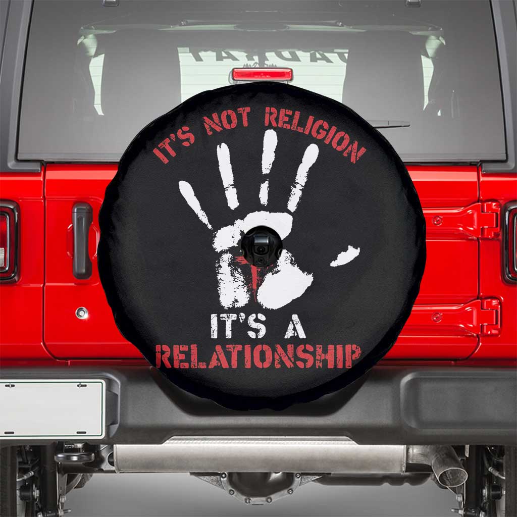 Christian Spare Tire Cover It's Not Religion It's A Relationship