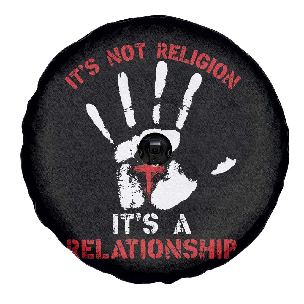 Christian Spare Tire Cover It's Not Religion It's A Relationship