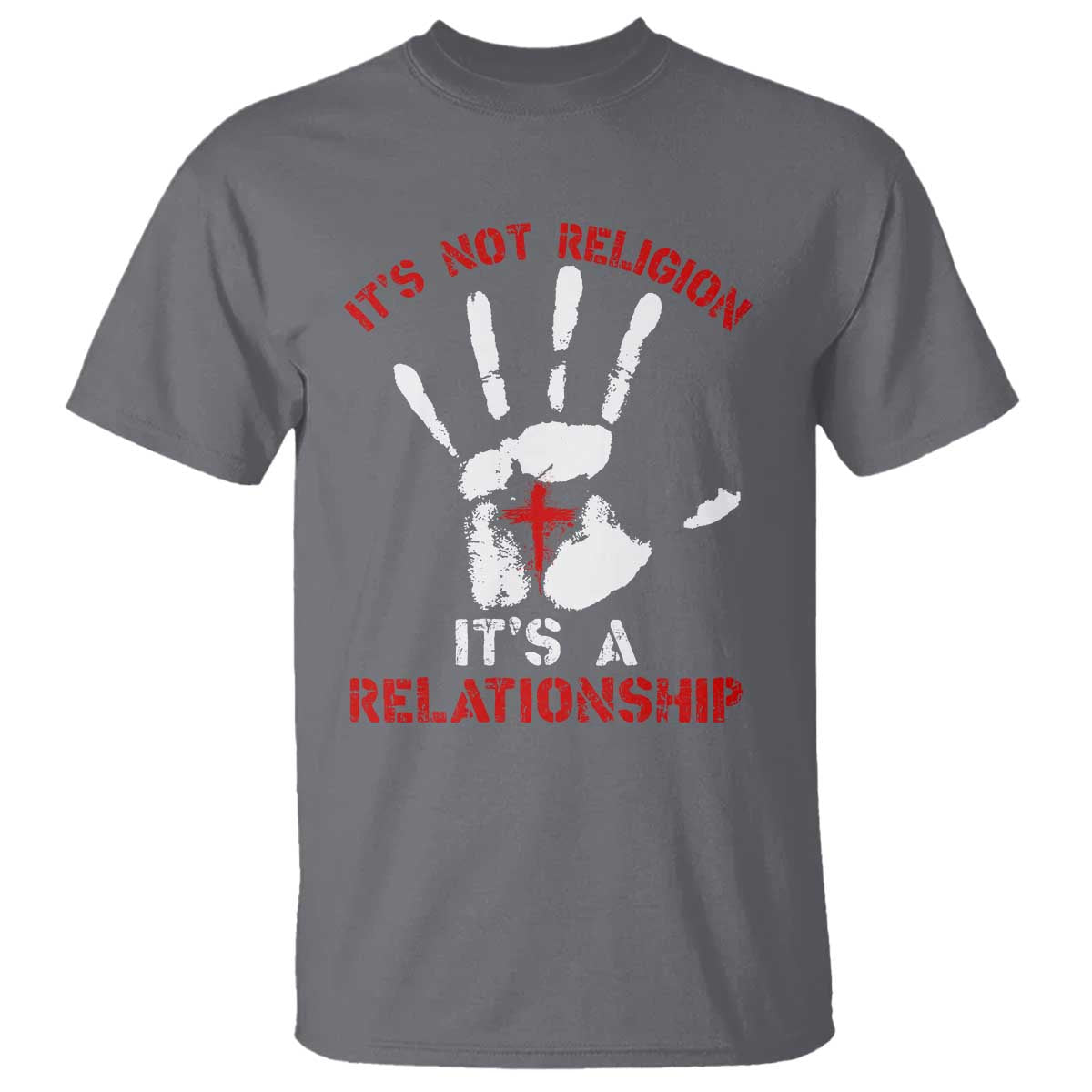 Christian T Shirt It's Not Religion It's A Relationship - Wonder Print Shop