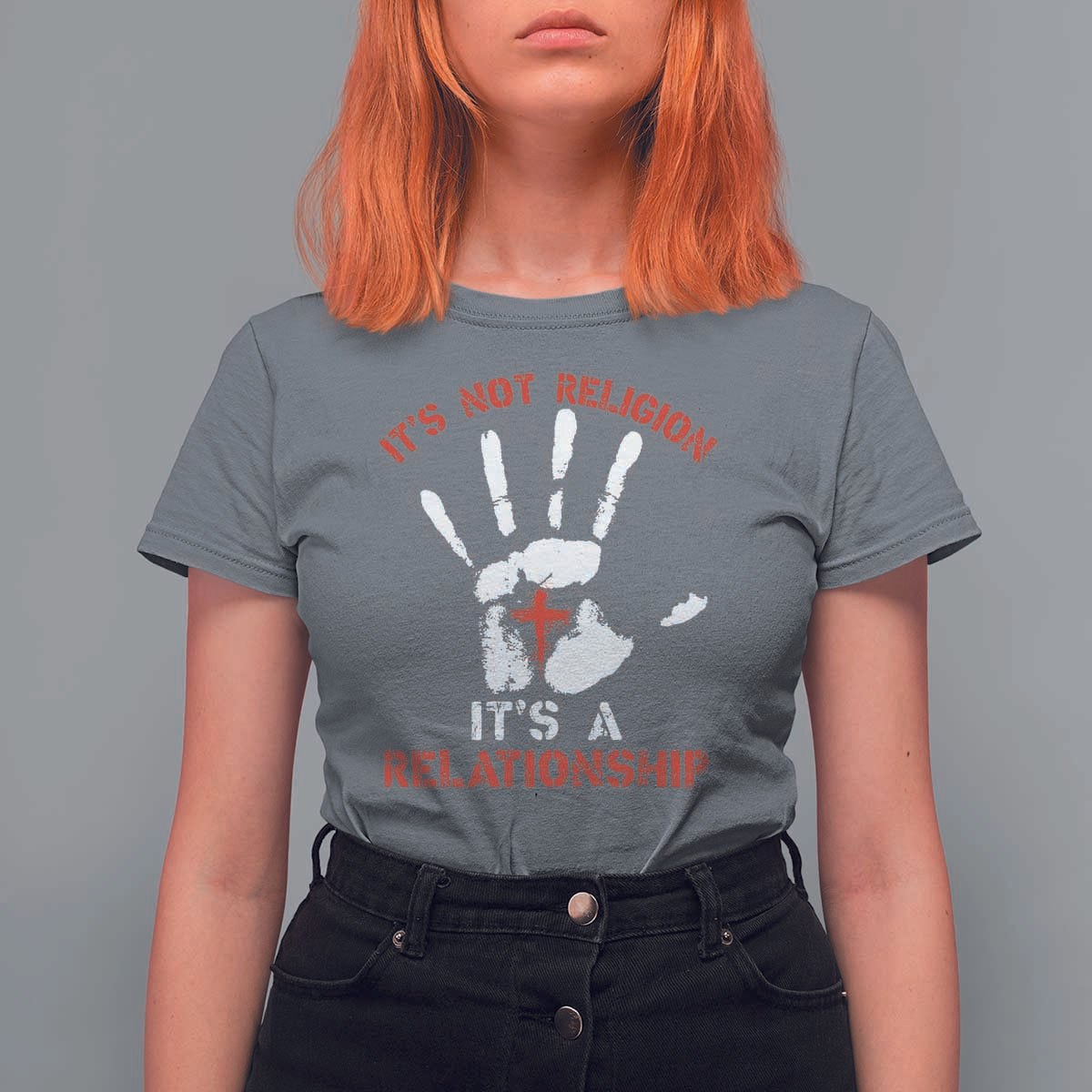 Christian T Shirt For Women It's Not Religion It's A Relationship - Wonder Print Shop