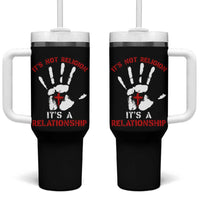 Christian Tumbler With Handle It's Not Religion It's A Relationship