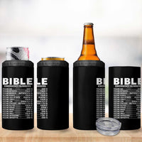 Christian 4 in 1 Can Cooler Tumbler Bible Emergency Number