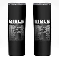 Christian Skinny Tumbler Bible Emergency Number