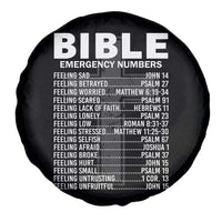 Christian Spare Tire Cover Bible Emergency Number