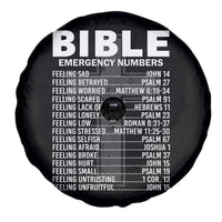 Christian Spare Tire Cover Bible Emergency Number