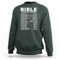 Christian Sweatshirt Bible Emergency Number - Wonder Print Shop
