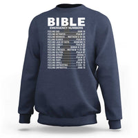 Christian Sweatshirt Bible Emergency Number - Wonder Print Shop