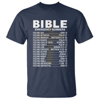 Christian T Shirt Bible Emergency Number - Wonder Print Shop