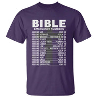 Christian T Shirt Bible Emergency Number - Wonder Print Shop