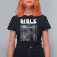 Christian T Shirt For Women Bible Emergency Number - Wonder Print Shop
