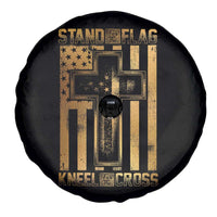 Christian Patriotic Spare Tire Cover Stand For The Flag Kneel For The Cross American Christ Cross