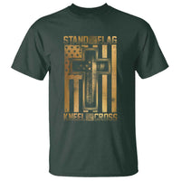 Christian Patriotic T Shirt Stand For The Flag Kneel For The Cross American Christ Cross - Wonder Print Shop