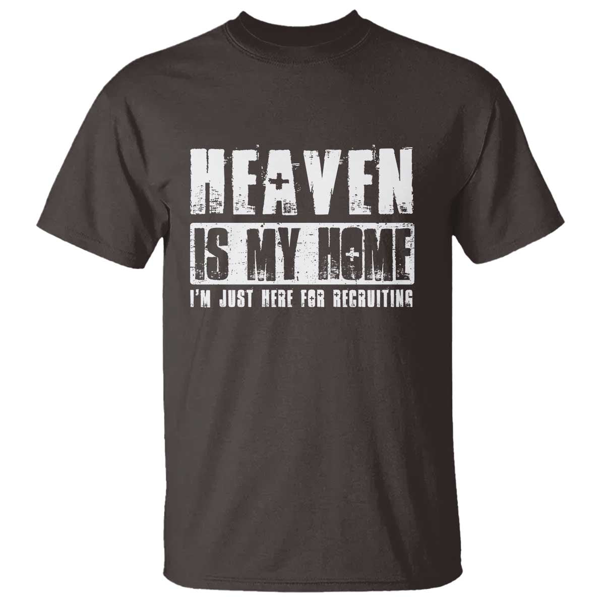 Funny Christian T Shirt Heaven Is My Home Religious Jesus - Wonder Print Shop
