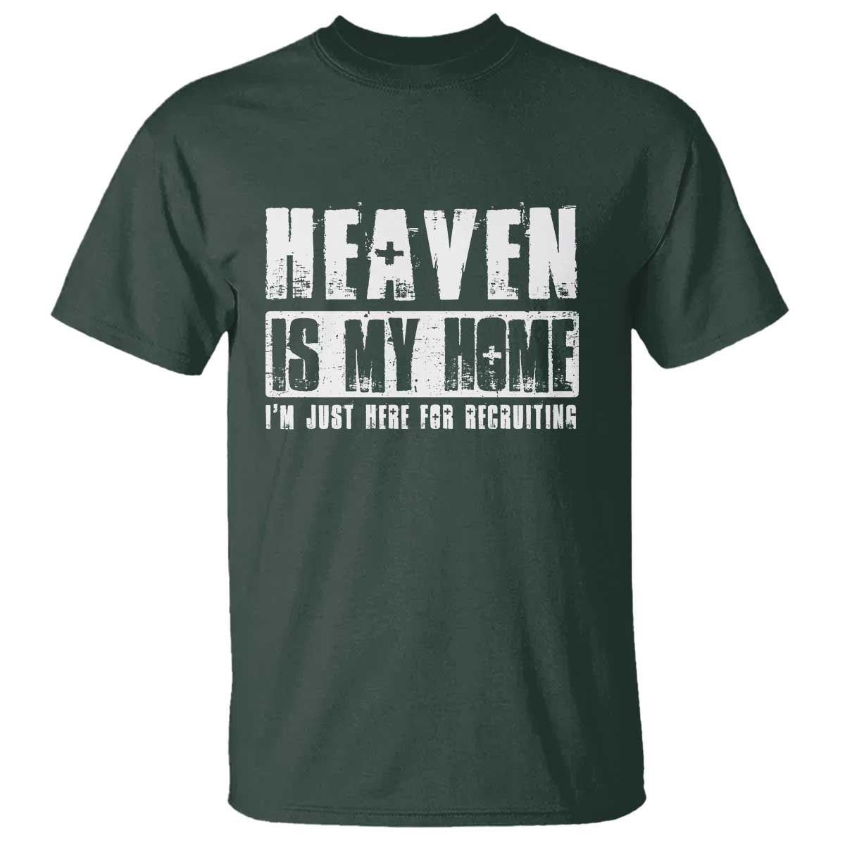Funny Christian T Shirt Heaven Is My Home Religious Jesus - Wonder Print Shop
