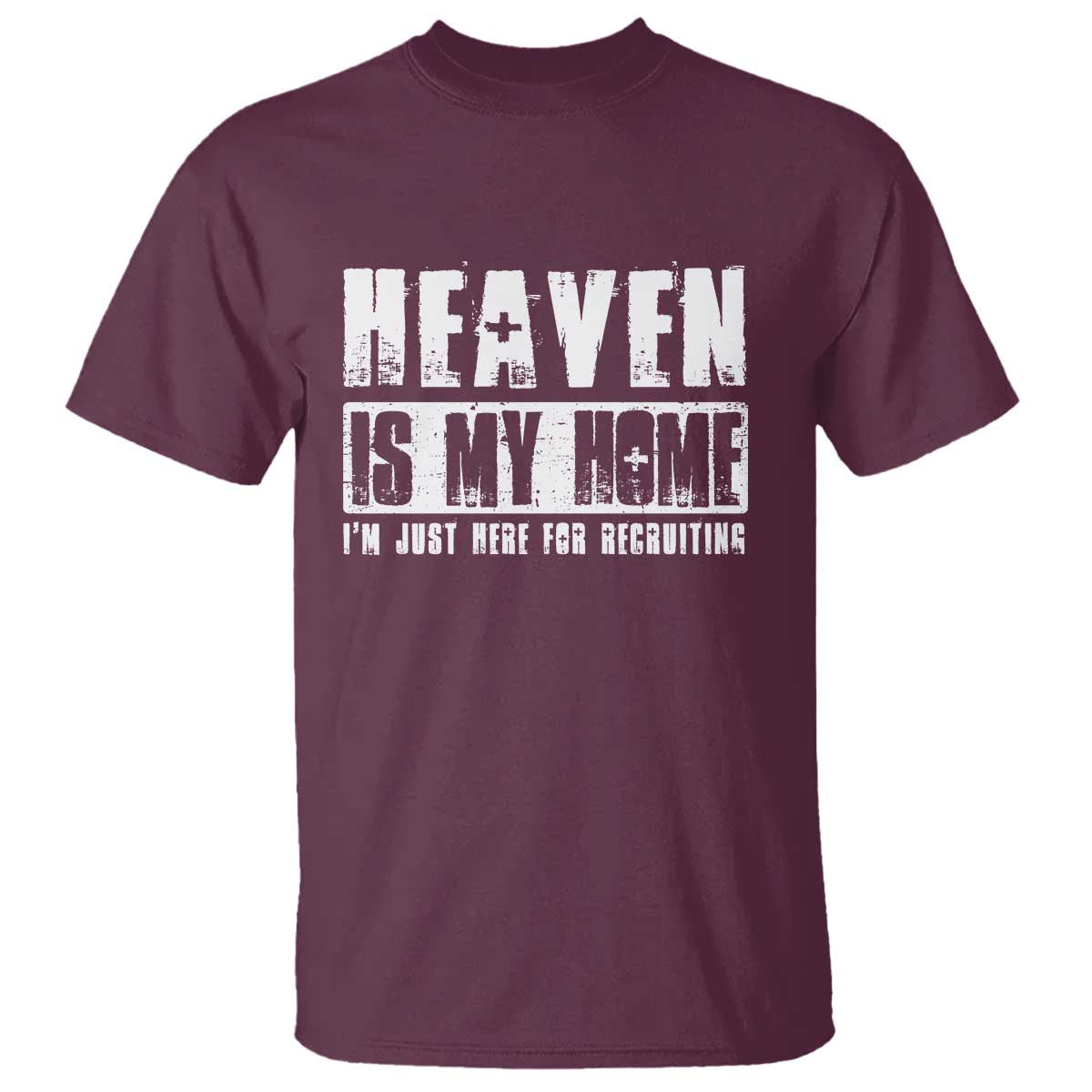 Funny Christian T Shirt Heaven Is My Home Religious Jesus - Wonder Print Shop