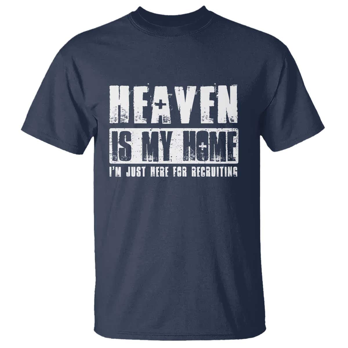 Funny Christian T Shirt Heaven Is My Home Religious Jesus - Wonder Print Shop