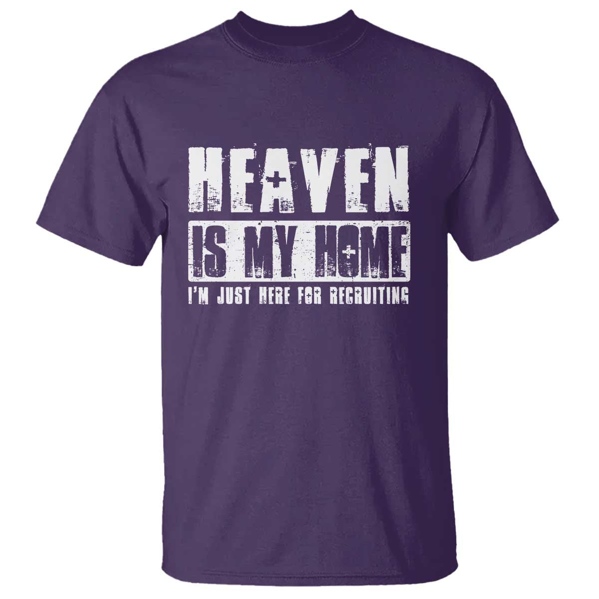 Funny Christian T Shirt Heaven Is My Home Religious Jesus - Wonder Print Shop
