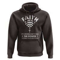 Funny Christian Hoodie Faith Is Like Wifi