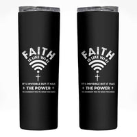 Funny Christian Skinny Tumbler Faith Is Like Wifi
