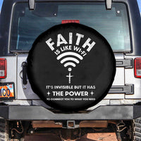 Funny Christian Spare Tire Cover Faith Is Like Wifi