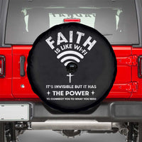 Funny Christian Spare Tire Cover Faith Is Like Wifi