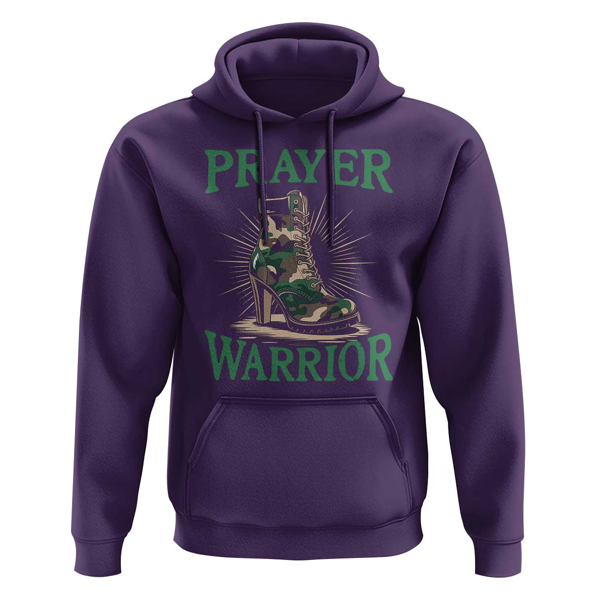 Prayer Warrior Hoodie Camo Heels Christian Pray